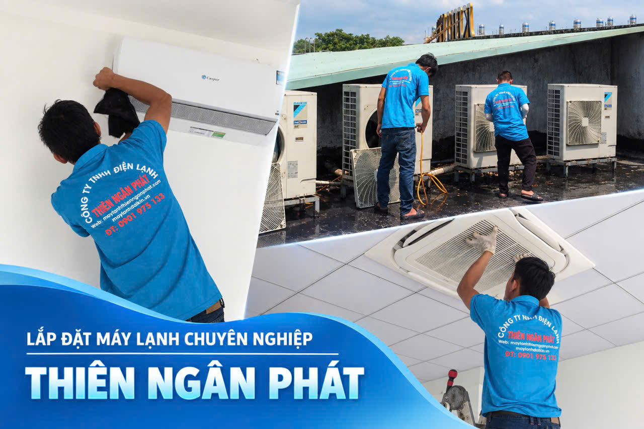 Thiên Ngân Phát - đội ngũ kỹ thuật viên lắp đặt máy lạnh Daikin tại HCM