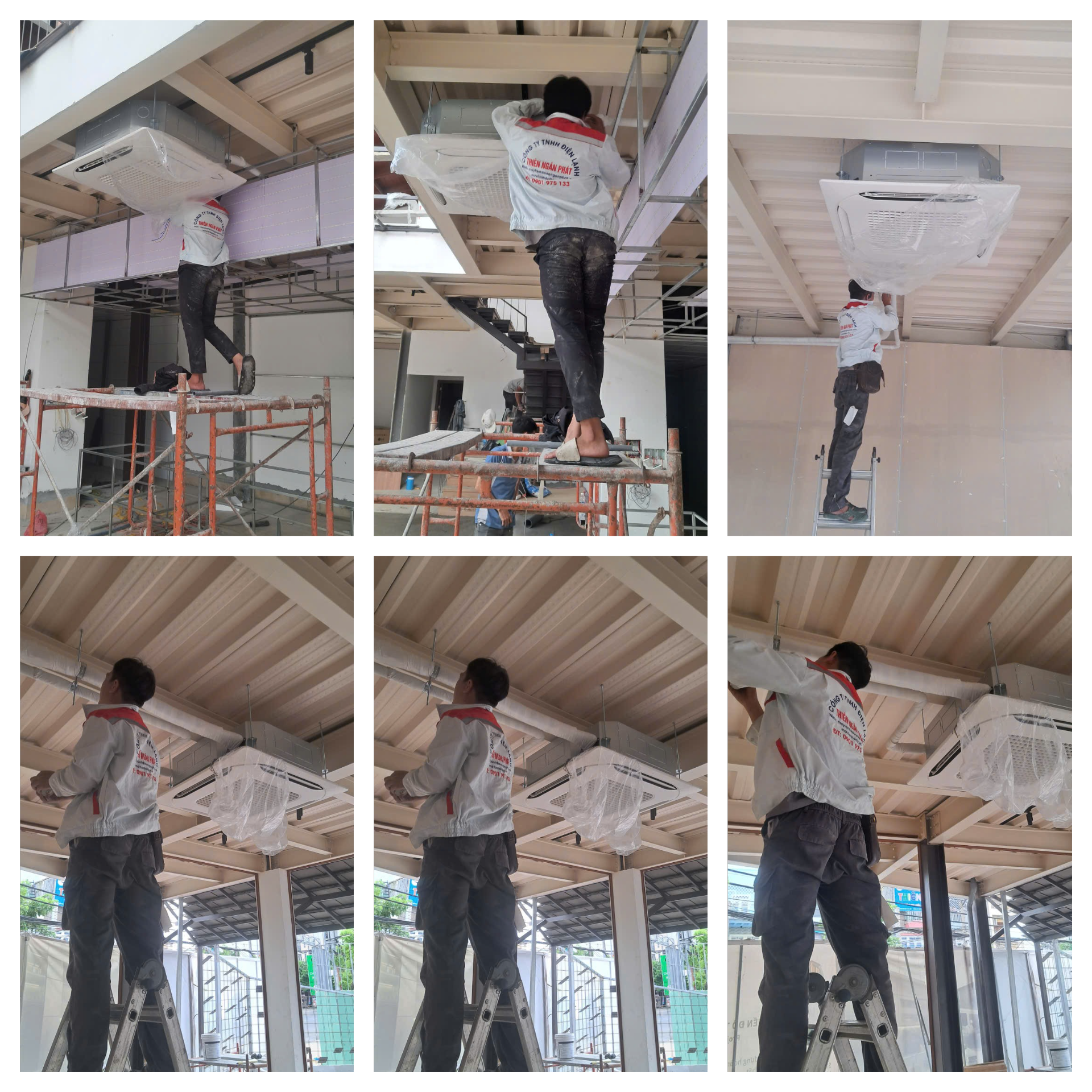 Thiên Ngân Phát chuyên thi công lắp đặt máy lạnh âm trần LG cho nhà hàng BBQ