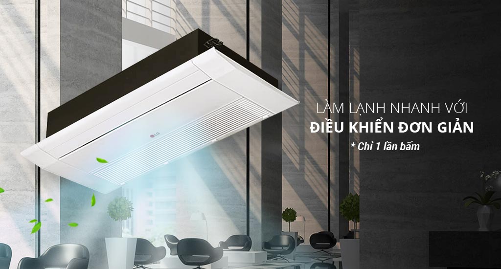  Máy lạnh âm trần LG 1 hướng thổi với thiết kế siêu mỏng, phù hợp cho các không gian hiện đại