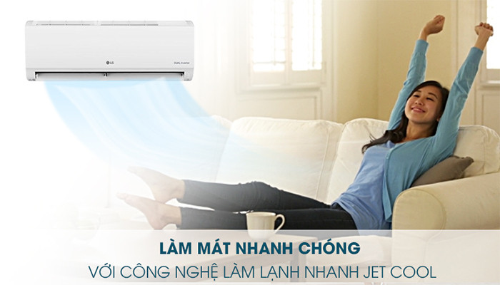 Công nghệ đặc trưng của máy lạnh treo tường LG - Jet Cool