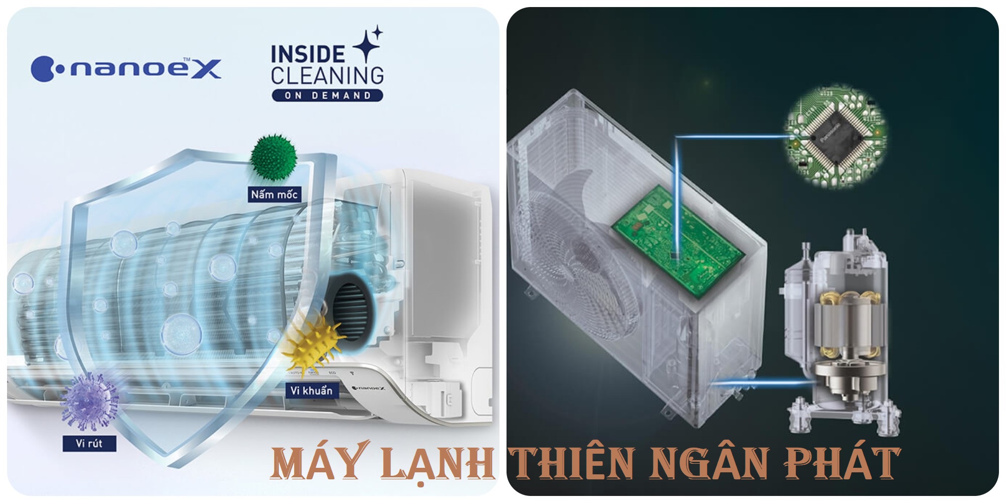 Máy lạnh treo tường Panasonic với công nghệ tiên tiến kết hợp với máy nén mạnh mẽ